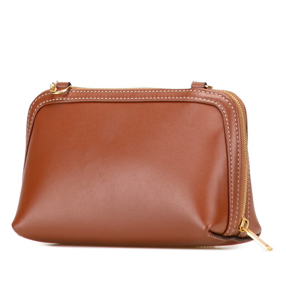Celine Triomphe chain Shoulder Bag brown leather - Picture 2 of 8